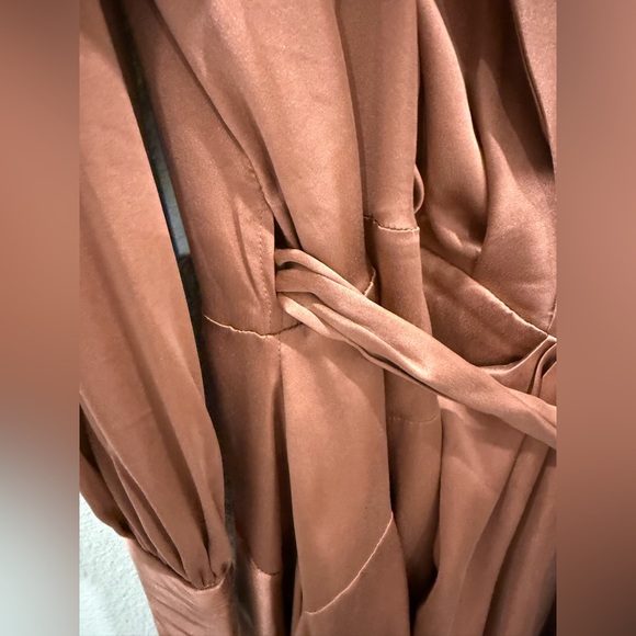 Zimmerman long sleeve silk wrap mini dress - Picture 13 of 13